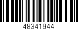 Código de barras (EAN, GTIN, SKU, ISBN): '48341944'