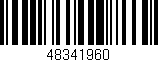 Código de barras (EAN, GTIN, SKU, ISBN): '48341960'