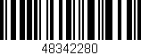 Código de barras (EAN, GTIN, SKU, ISBN): '48342280'