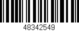 Código de barras (EAN, GTIN, SKU, ISBN): '48342549'