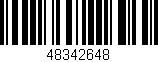 Código de barras (EAN, GTIN, SKU, ISBN): '48342648'