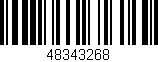 Código de barras (EAN, GTIN, SKU, ISBN): '48343268'