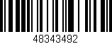 Código de barras (EAN, GTIN, SKU, ISBN): '48343492'