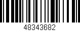 Código de barras (EAN, GTIN, SKU, ISBN): '48343682'
