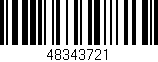 Código de barras (EAN, GTIN, SKU, ISBN): '48343721'