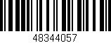 Código de barras (EAN, GTIN, SKU, ISBN): '48344057'