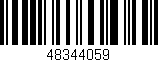 Código de barras (EAN, GTIN, SKU, ISBN): '48344059'