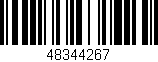 Código de barras (EAN, GTIN, SKU, ISBN): '48344267'