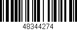 Código de barras (EAN, GTIN, SKU, ISBN): '48344274'