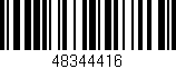 Código de barras (EAN, GTIN, SKU, ISBN): '48344416'
