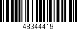 Código de barras (EAN, GTIN, SKU, ISBN): '48344419'