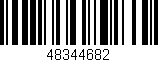 Código de barras (EAN, GTIN, SKU, ISBN): '48344682'