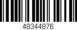Código de barras (EAN, GTIN, SKU, ISBN): '48344876'