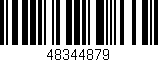 Código de barras (EAN, GTIN, SKU, ISBN): '48344879'