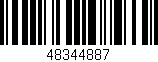 Código de barras (EAN, GTIN, SKU, ISBN): '48344887'