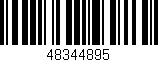 Código de barras (EAN, GTIN, SKU, ISBN): '48344895'