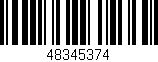 Código de barras (EAN, GTIN, SKU, ISBN): '48345374'