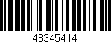 Código de barras (EAN, GTIN, SKU, ISBN): '48345414'