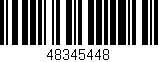 Código de barras (EAN, GTIN, SKU, ISBN): '48345448'