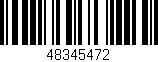 Código de barras (EAN, GTIN, SKU, ISBN): '48345472'