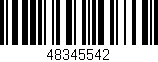 Código de barras (EAN, GTIN, SKU, ISBN): '48345542'