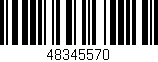 Código de barras (EAN, GTIN, SKU, ISBN): '48345570'