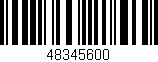Código de barras (EAN, GTIN, SKU, ISBN): '48345600'