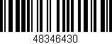 Código de barras (EAN, GTIN, SKU, ISBN): '48346430'