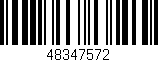 Código de barras (EAN, GTIN, SKU, ISBN): '48347572'