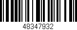 Código de barras (EAN, GTIN, SKU, ISBN): '48347932'