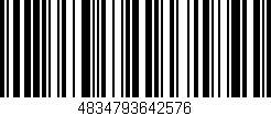 Código de barras (EAN, GTIN, SKU, ISBN): '4834793642576'