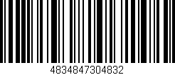Código de barras (EAN, GTIN, SKU, ISBN): '4834847304832'