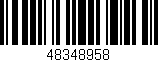 Código de barras (EAN, GTIN, SKU, ISBN): '48348958'