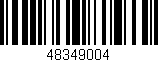 Código de barras (EAN, GTIN, SKU, ISBN): '48349004'