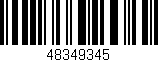 Código de barras (EAN, GTIN, SKU, ISBN): '48349345'