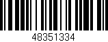 Código de barras (EAN, GTIN, SKU, ISBN): '48351334'