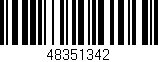 Código de barras (EAN, GTIN, SKU, ISBN): '48351342'