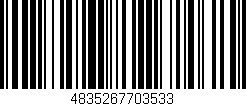 Código de barras (EAN, GTIN, SKU, ISBN): '4835267703533'