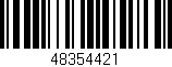 Código de barras (EAN, GTIN, SKU, ISBN): '48354421'