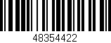 Código de barras (EAN, GTIN, SKU, ISBN): '48354422'