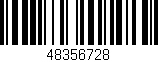 Código de barras (EAN, GTIN, SKU, ISBN): '48356728'