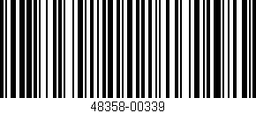 Código de barras (EAN, GTIN, SKU, ISBN): '48358-00339'