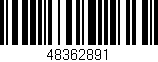 Código de barras (EAN, GTIN, SKU, ISBN): '48362891'