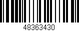 Código de barras (EAN, GTIN, SKU, ISBN): '48363430'