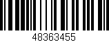Código de barras (EAN, GTIN, SKU, ISBN): '48363455'