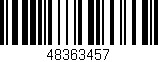 Código de barras (EAN, GTIN, SKU, ISBN): '48363457'