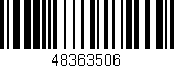 Código de barras (EAN, GTIN, SKU, ISBN): '48363506'