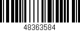 Código de barras (EAN, GTIN, SKU, ISBN): '48363584'