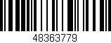 Código de barras (EAN, GTIN, SKU, ISBN): '48363779'