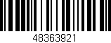 Código de barras (EAN, GTIN, SKU, ISBN): '48363921'